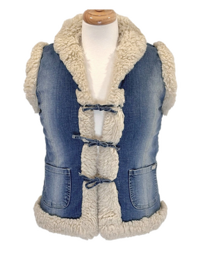 Jasper Conran denim and sherpa vest